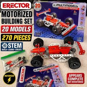Erector Motorized Building Set 20 Models Meccano STEM Kit w Box